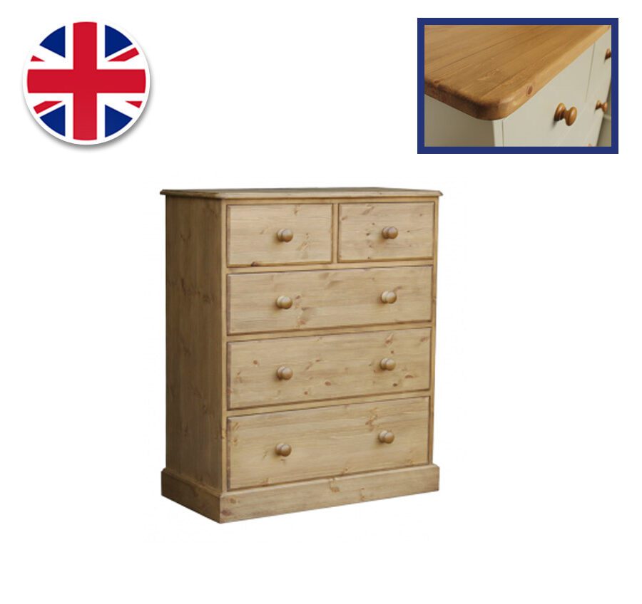 Pine and Painted Chest 36'' Jumper 2 Over 3