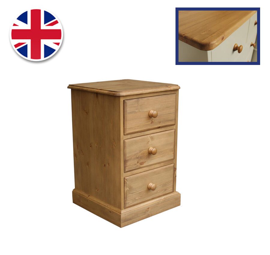 Pine and Painted Bedside 16''