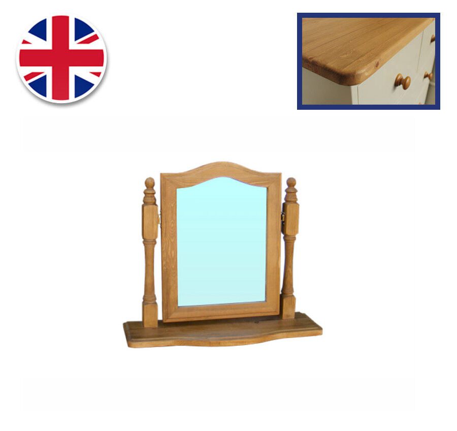 Pine and Painted Dressing Mirror