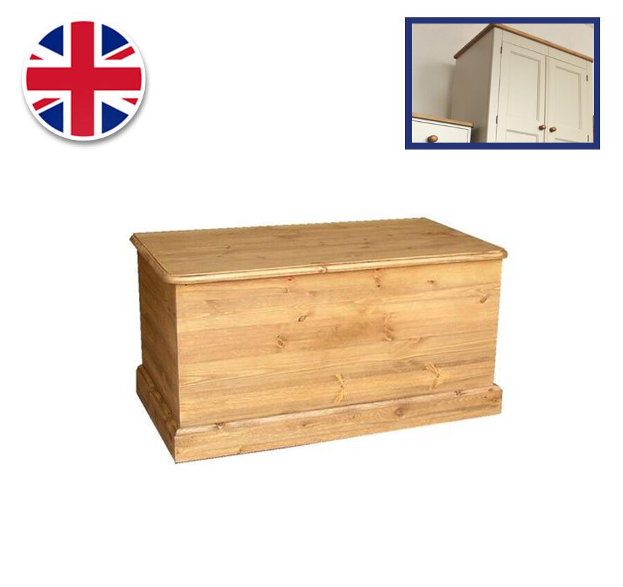 Pine and Painted Storage Box