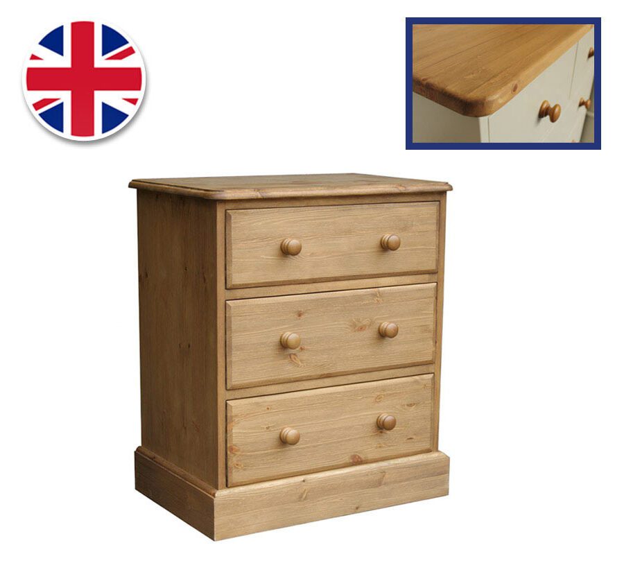 Pine and Painted Chest 24'' 3 Drawer
