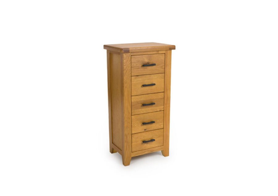 Fareham Oak_5 Drawer Chest 1