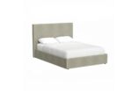 FW Upholstered ottoman marbled sand 1